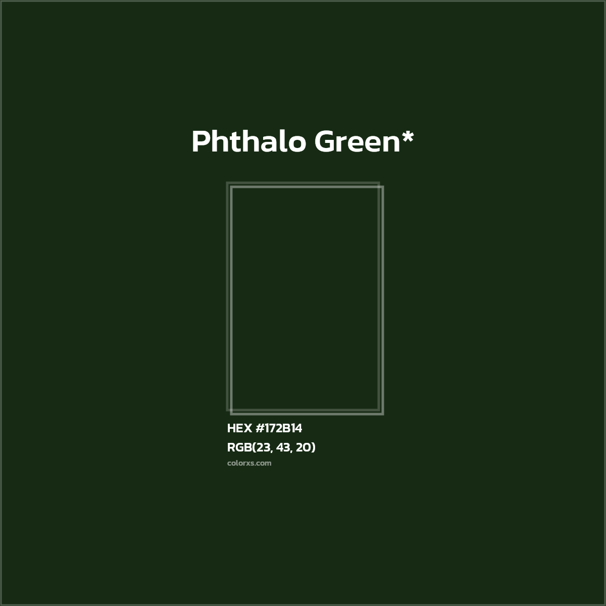 HEX #172B14 Color Name, Color Code, Palettes, Similar Paints, Images