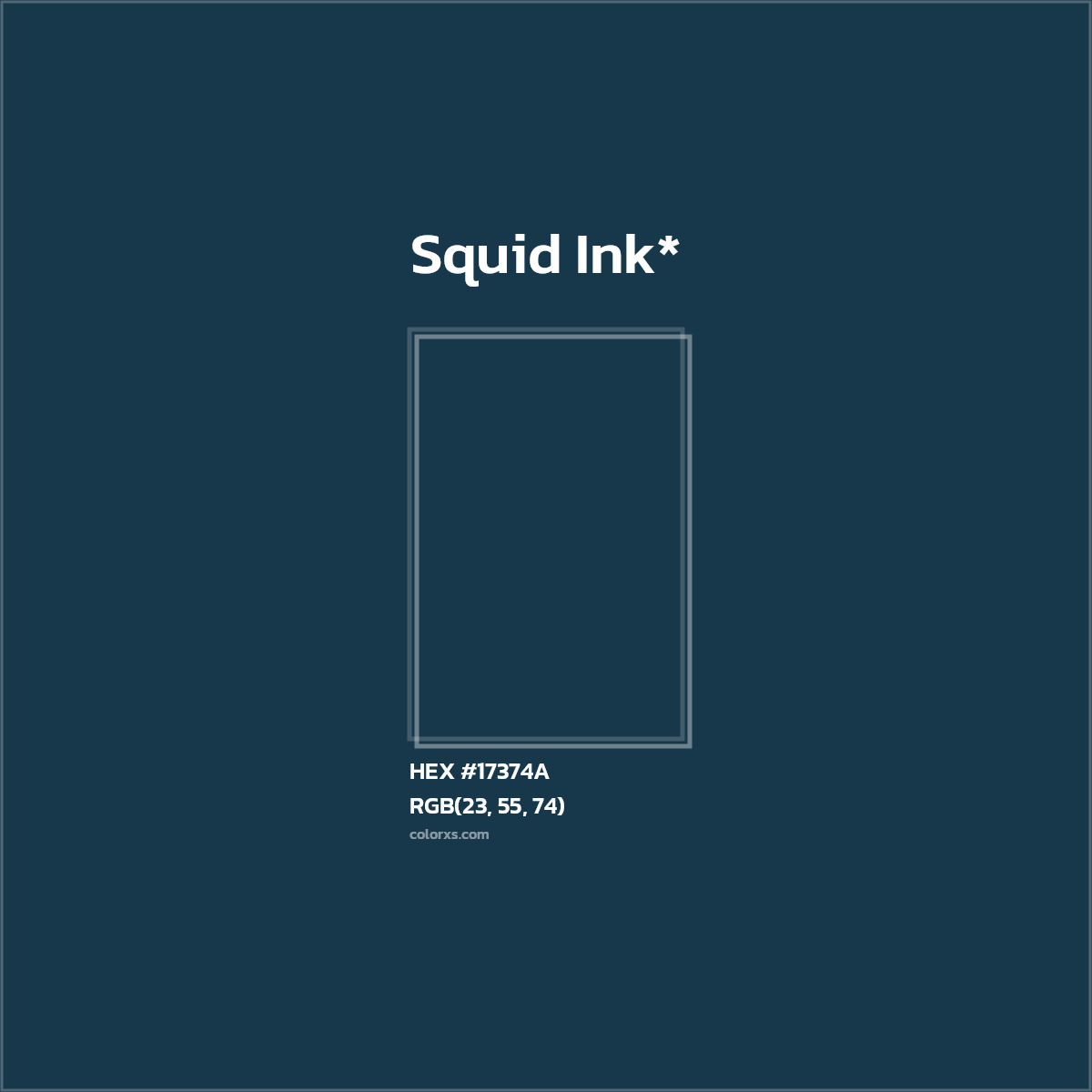 HEX #17374A Color Name, Color Code, Palettes, Similar Paints, Images