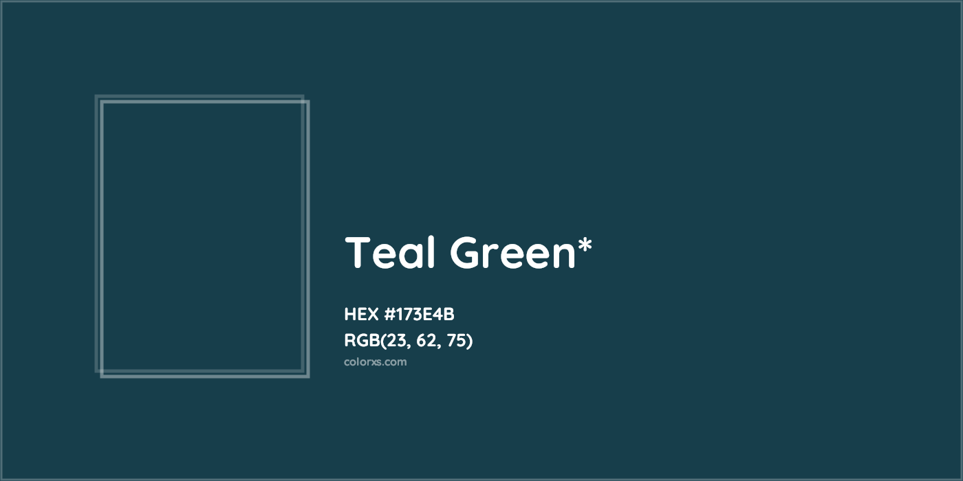 HEX #173E4B Color Name, Color Code, Palettes, Similar Paints, Images