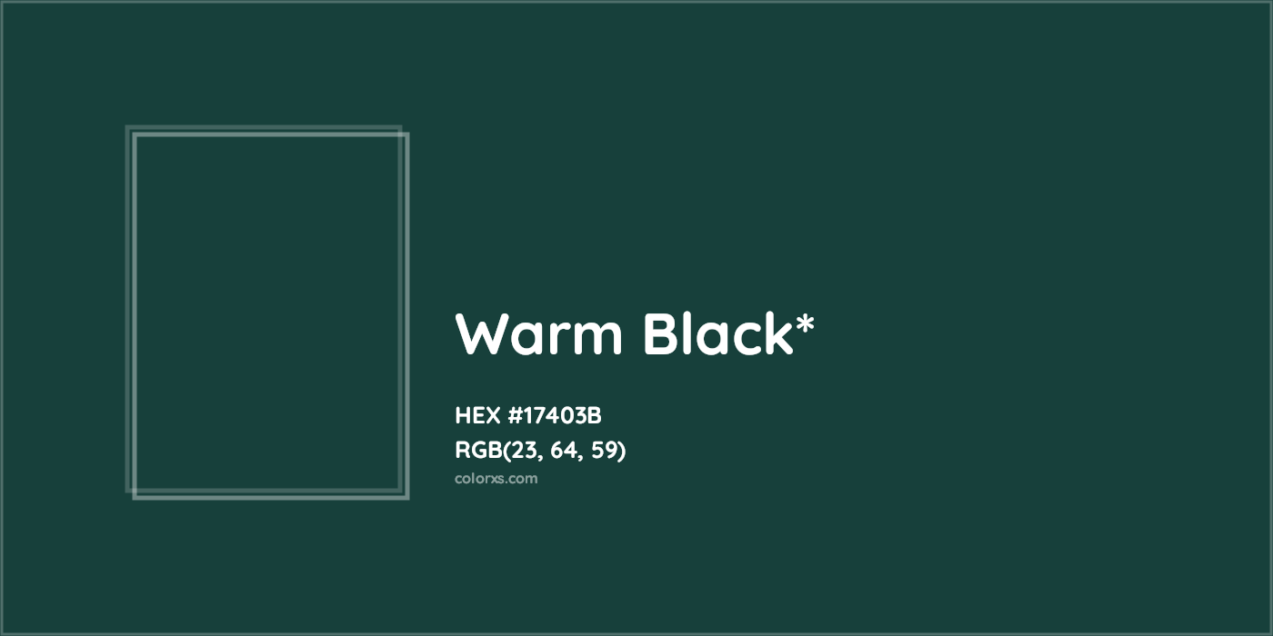 HEX #17403B Color Name, Color Code, Palettes, Similar Paints, Images
