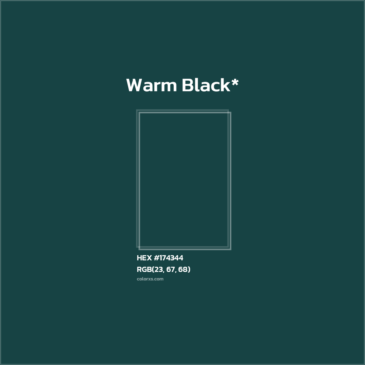 HEX #174344 Color Name, Color Code, Palettes, Similar Paints, Images