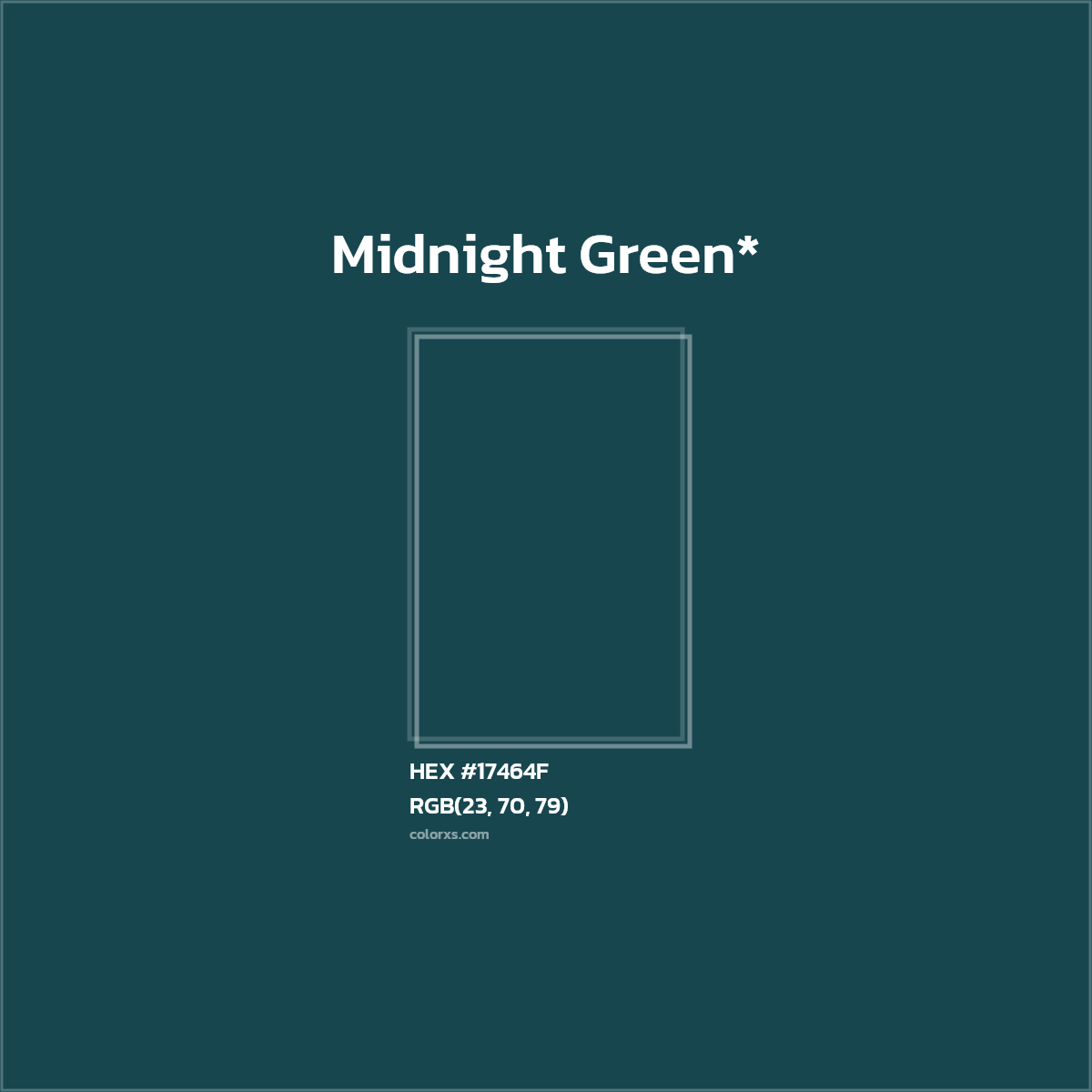 HEX #17464F Color Name, Color Code, Palettes, Similar Paints, Images