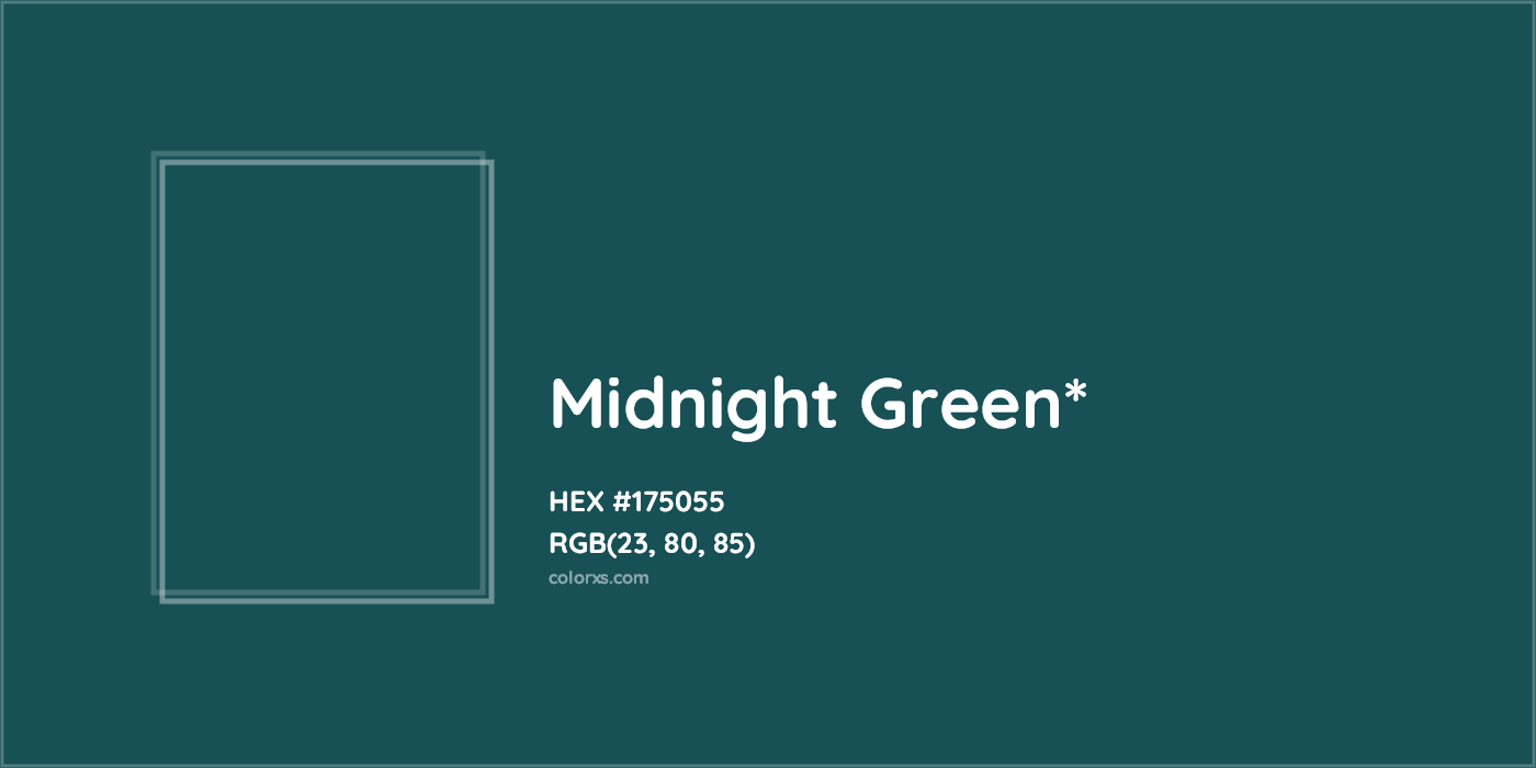 HEX #175055 Color Name, Color Code, Palettes, Similar Paints, Images