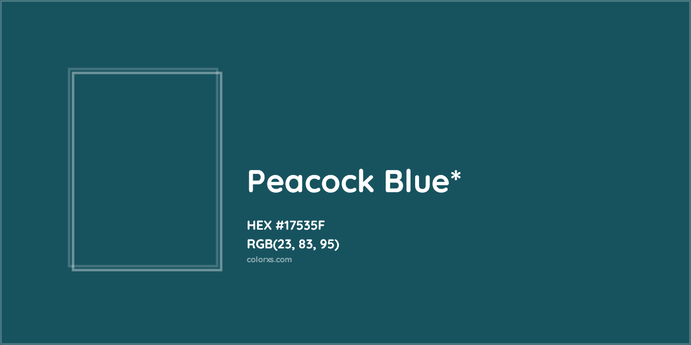 HEX #17535F Color Name, Color Code, Palettes, Similar Paints, Images