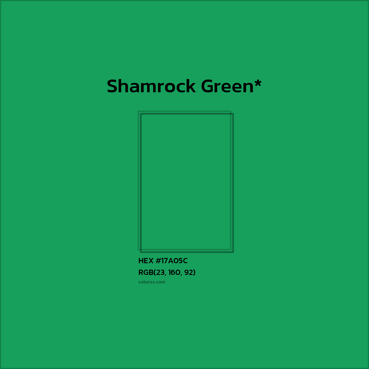 HEX #17A05C Color Name, Color Code, Palettes, Similar Paints, Images