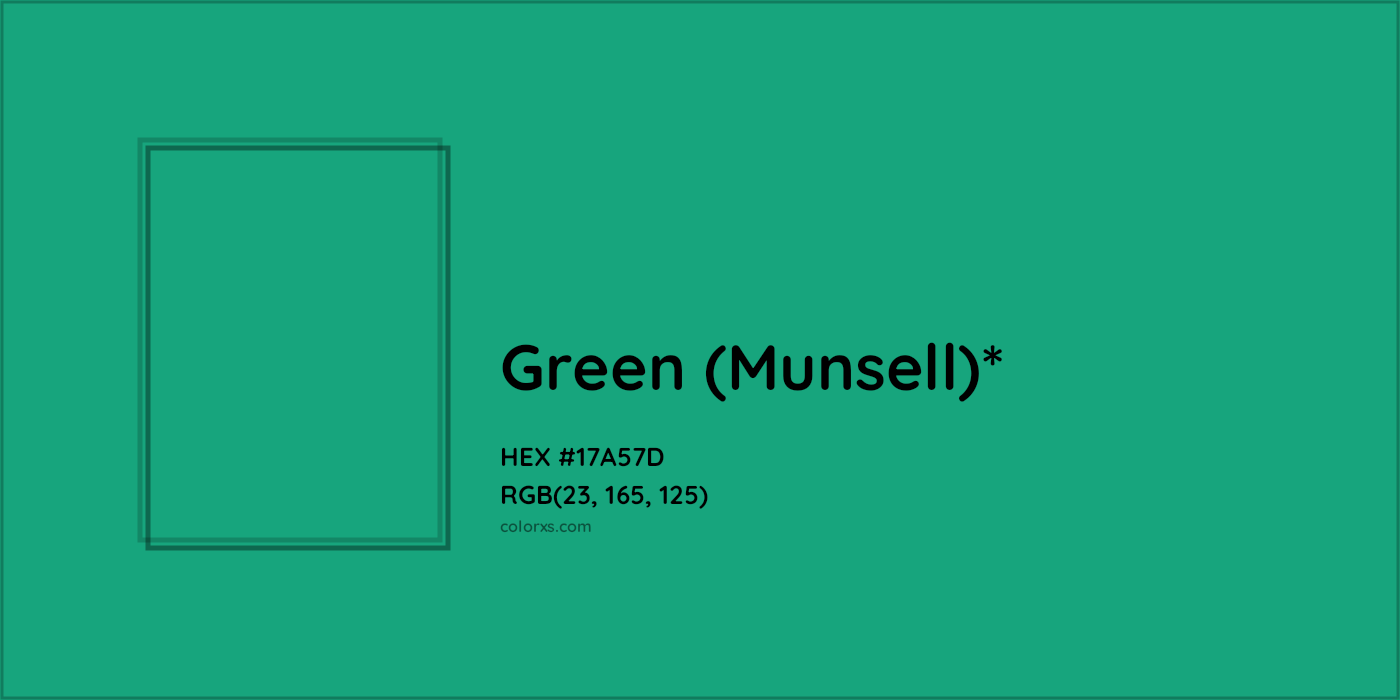 HEX #17A57D Color Name, Color Code, Palettes, Similar Paints, Images