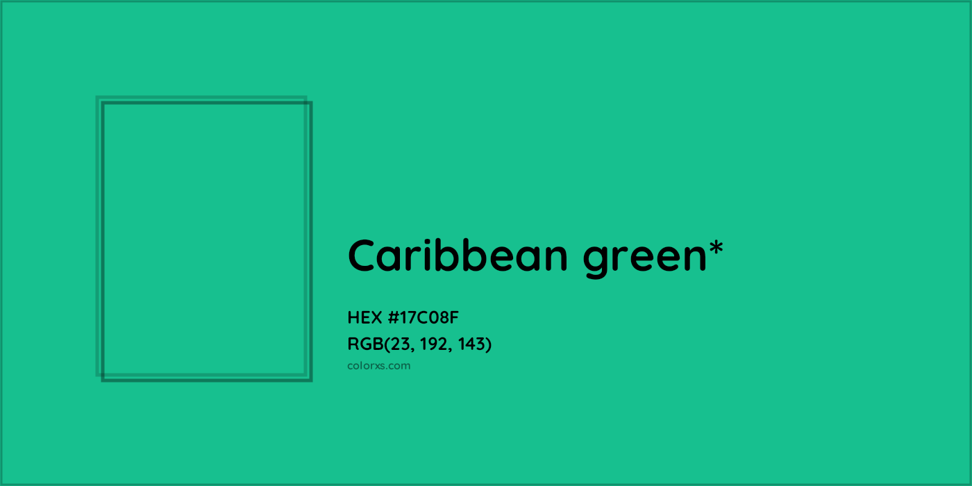 HEX #17C08F Color Name, Color Code, Palettes, Similar Paints, Images