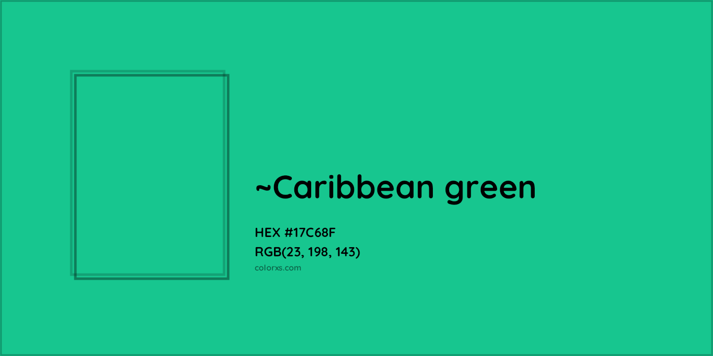 HEX #17C68F Color Name, Color Code, Palettes, Similar Paints, Images
