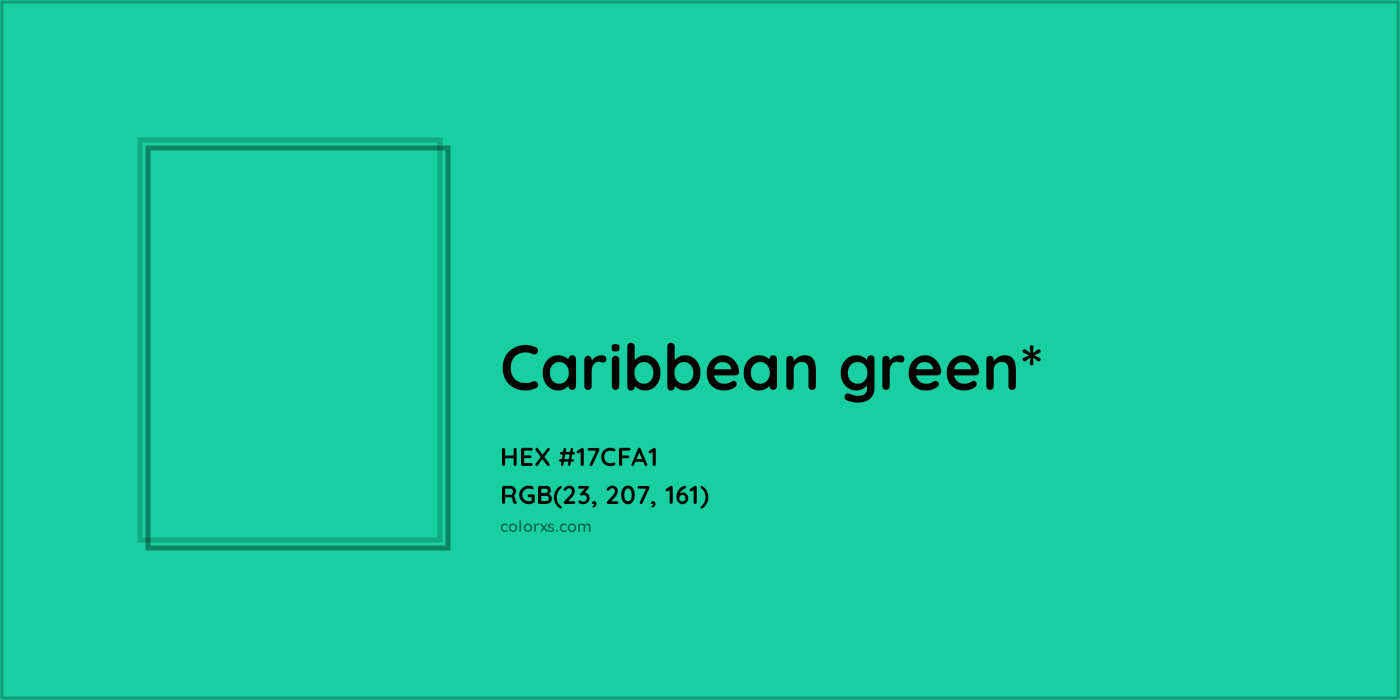 HEX #17CFA1 Color Name, Color Code, Palettes, Similar Paints, Images