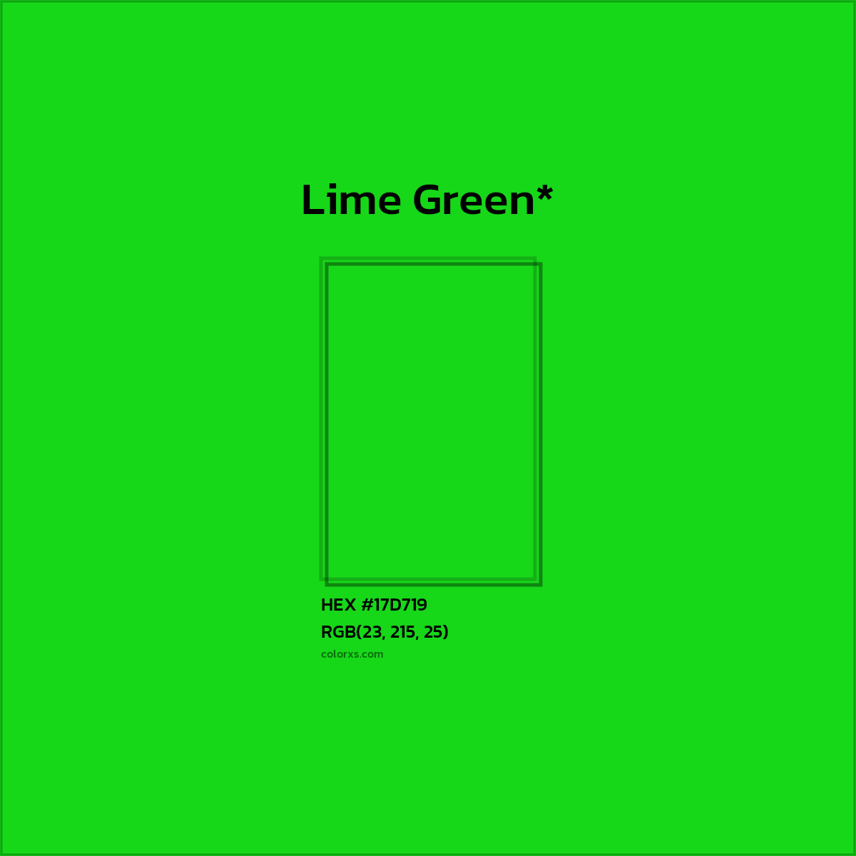 HEX #17D719 Color Name, Color Code, Palettes, Similar Paints, Images