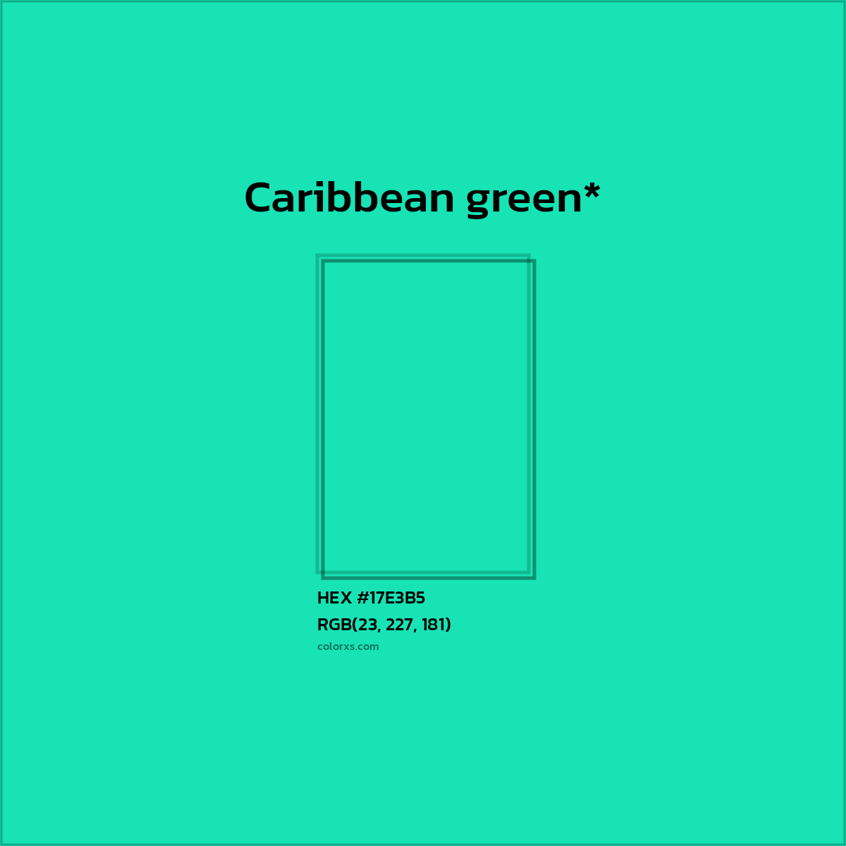HEX #17E3B5 Color Name, Color Code, Palettes, Similar Paints, Images