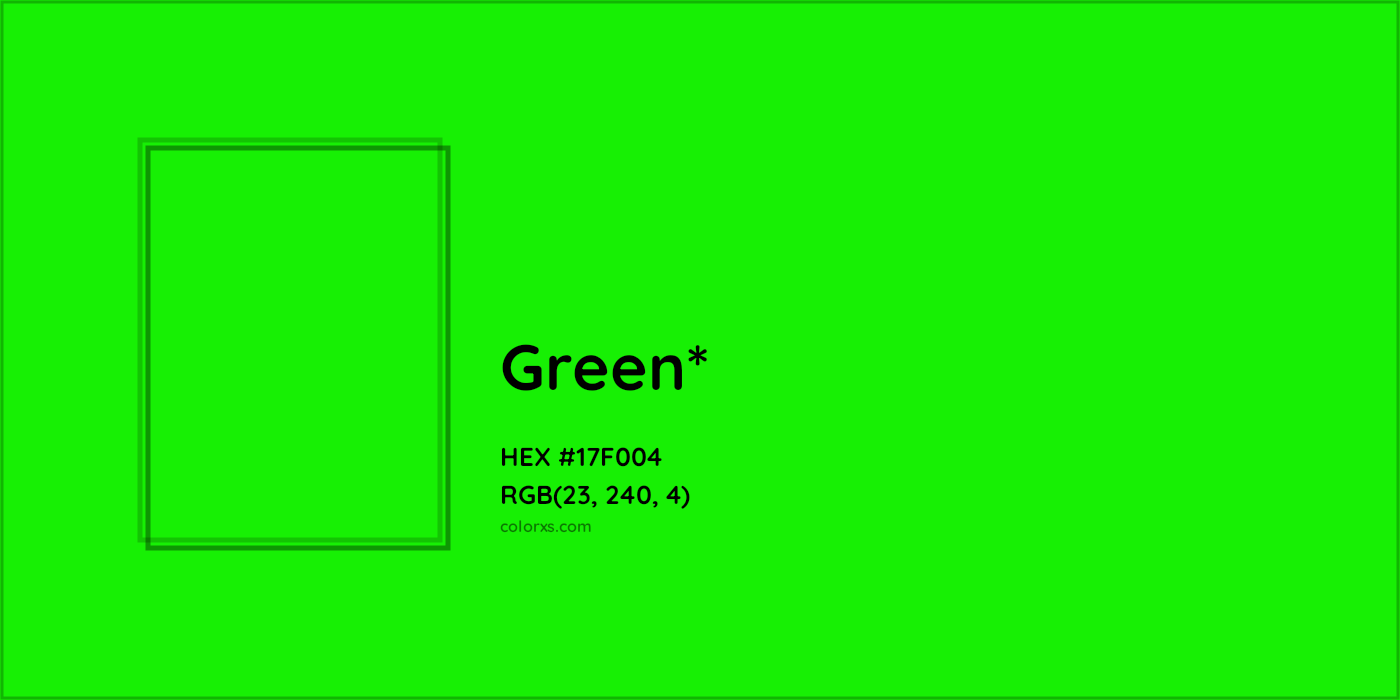 HEX #17F004 Color Name, Color Code, Palettes, Similar Paints, Images