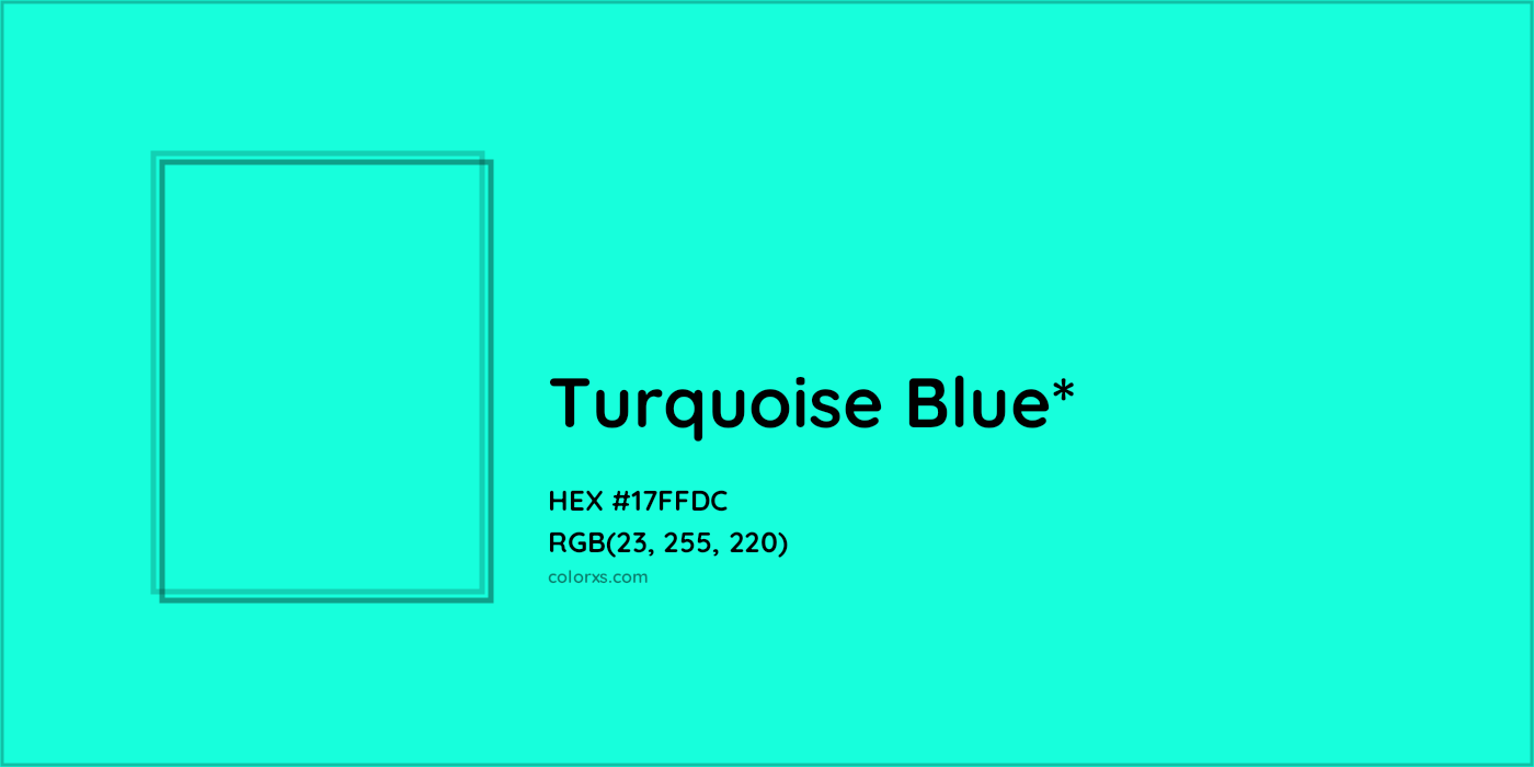 HEX #17FFDC Color Name, Color Code, Palettes, Similar Paints, Images