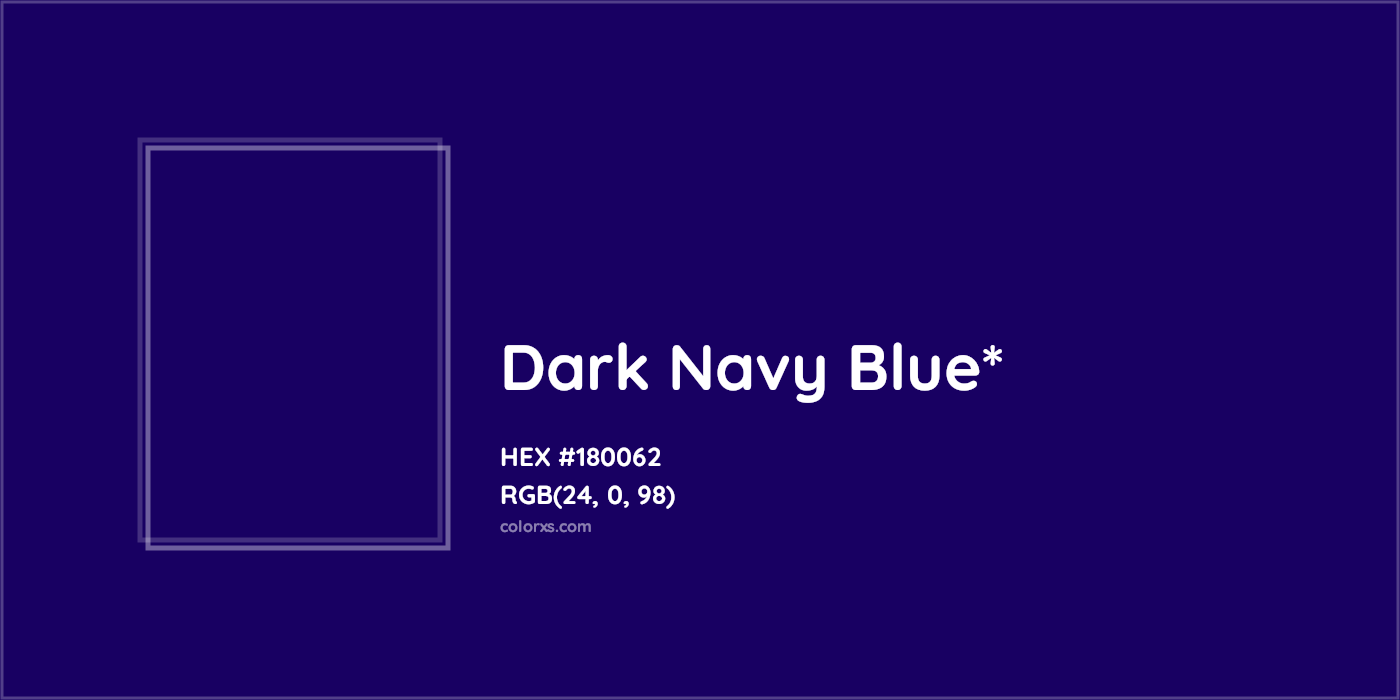 HEX #180062 Color Name, Color Code, Palettes, Similar Paints, Images