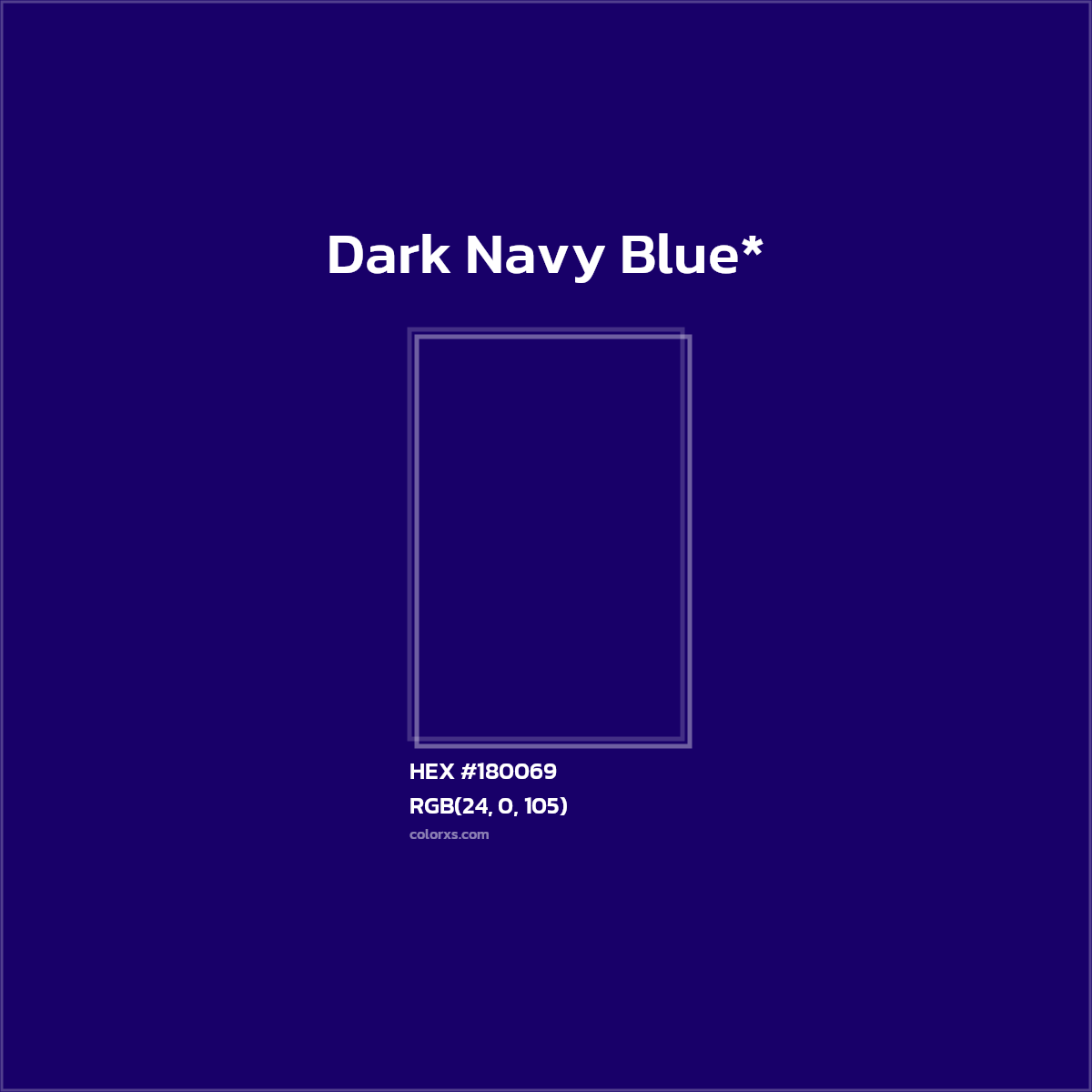 HEX #180069 Color Name, Color Code, Palettes, Similar Paints, Images
