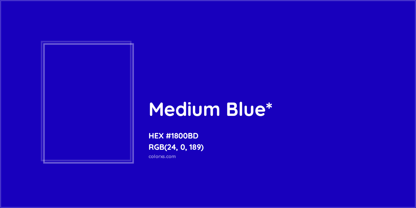 HEX #1800BD Color Name, Color Code, Palettes, Similar Paints, Images