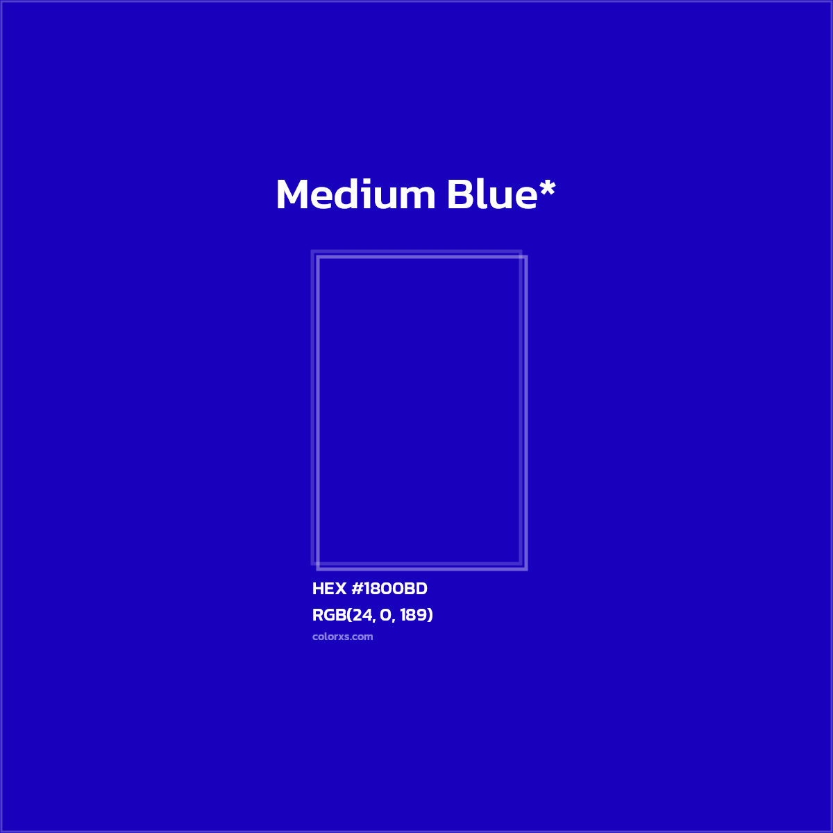 HEX #1800BD Color Name, Color Code, Palettes, Similar Paints, Images