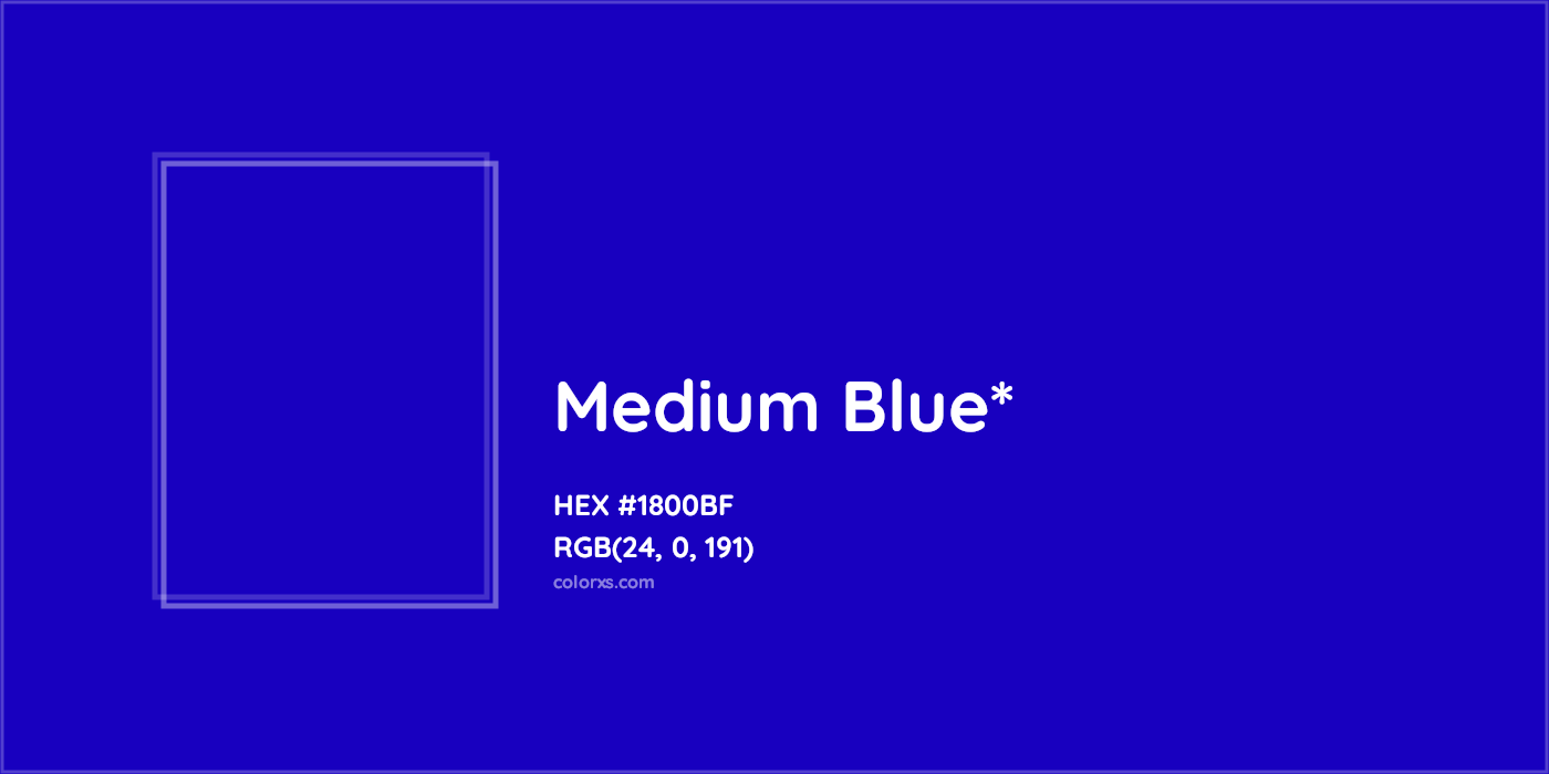 HEX #1800BF Color Name, Color Code, Palettes, Similar Paints, Images