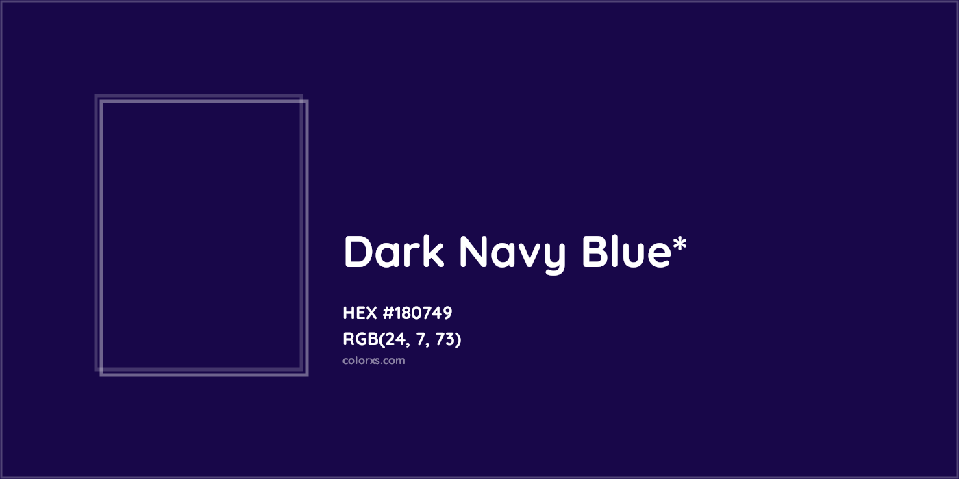 HEX #180749 Color Name, Color Code, Palettes, Similar Paints, Images