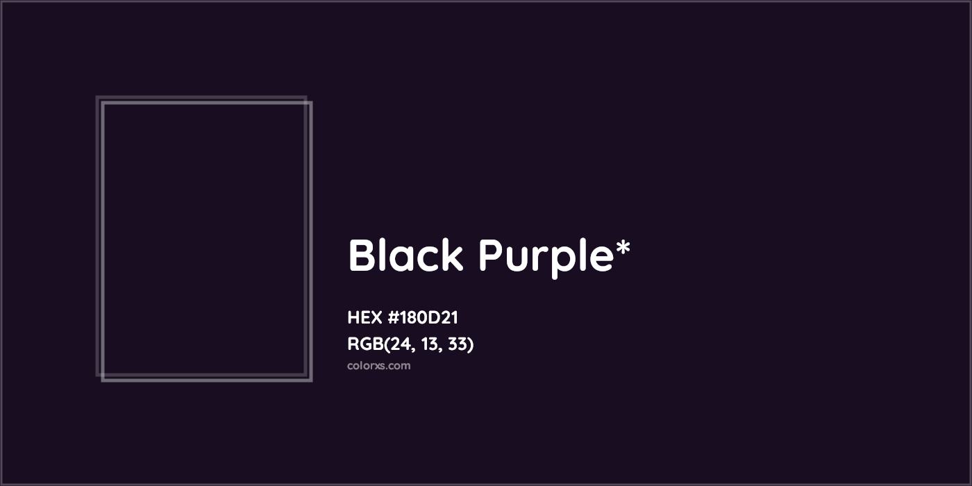 HEX #180D21 Color Name, Color Code, Palettes, Similar Paints, Images