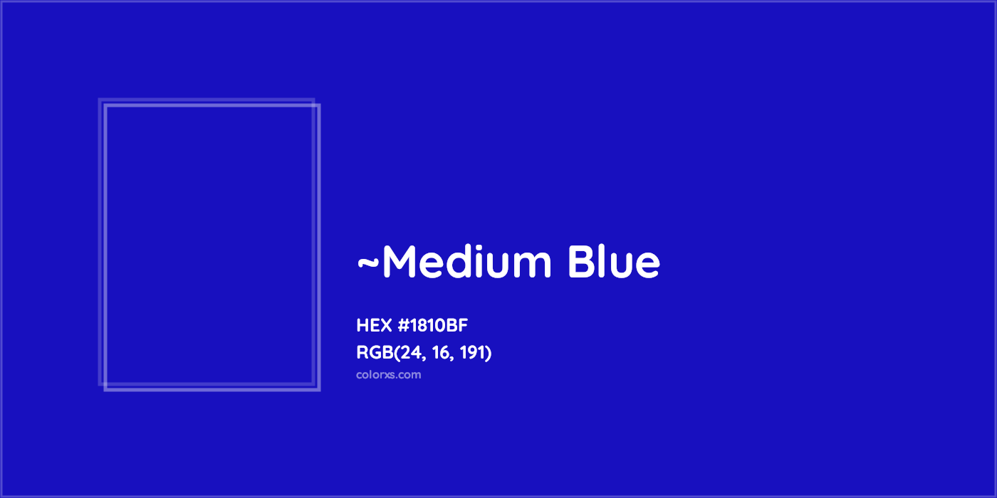 HEX #1810BF Color Name, Color Code, Palettes, Similar Paints, Images