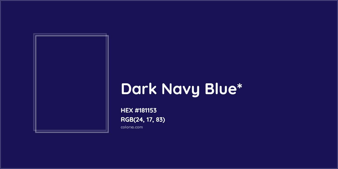 HEX #181153 Color Name, Color Code, Palettes, Similar Paints, Images