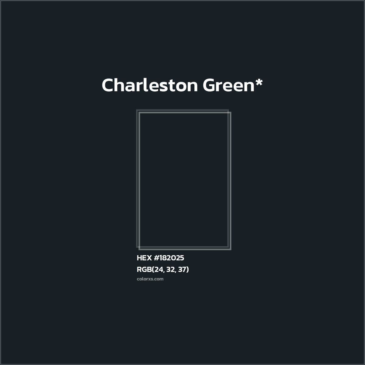 HEX #182025 Color Name, Color Code, Palettes, Similar Paints, Images