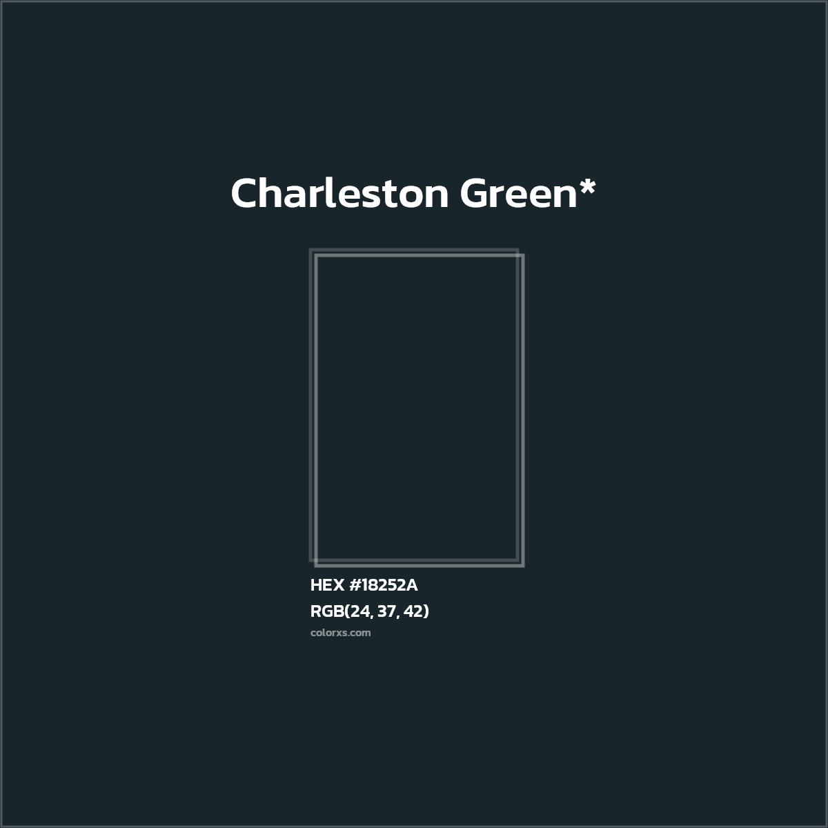 HEX #18252A Color Name, Color Code, Palettes, Similar Paints, Images
