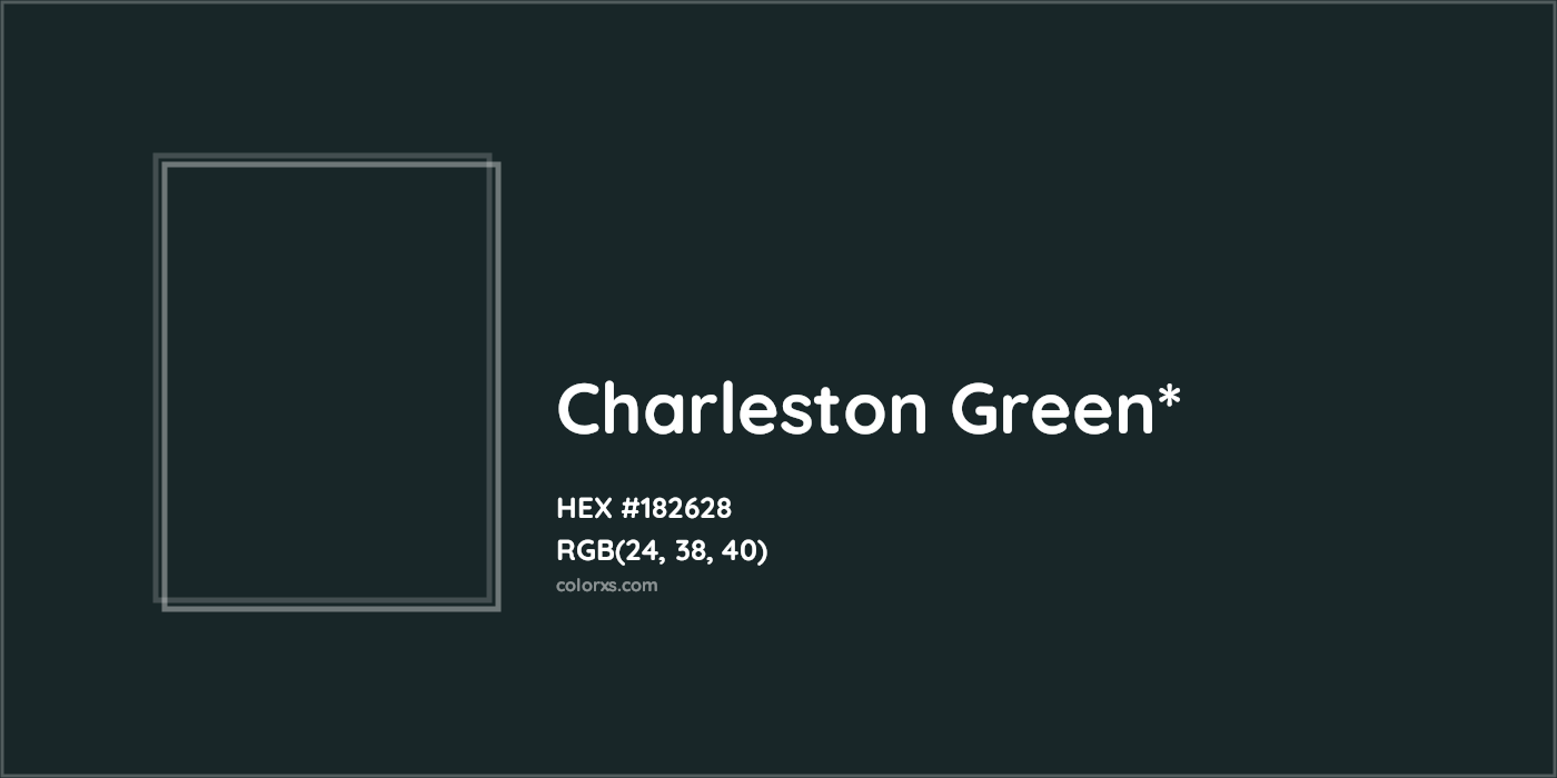 HEX #182628 Color Name, Color Code, Palettes, Similar Paints, Images