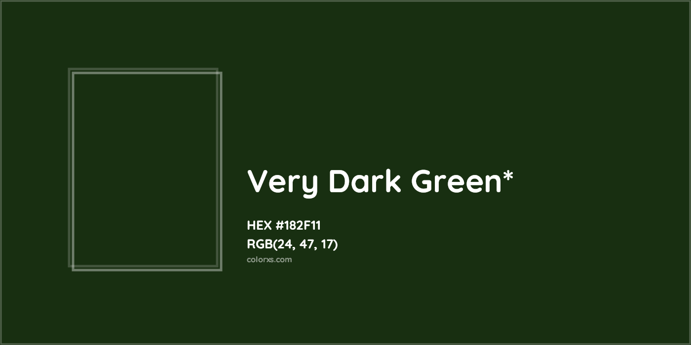 HEX #182F11 Color Name, Color Code, Palettes, Similar Paints, Images
