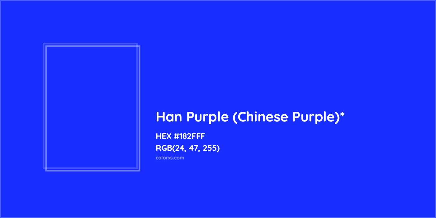HEX #182FFF Color Name, Color Code, Palettes, Similar Paints, Images