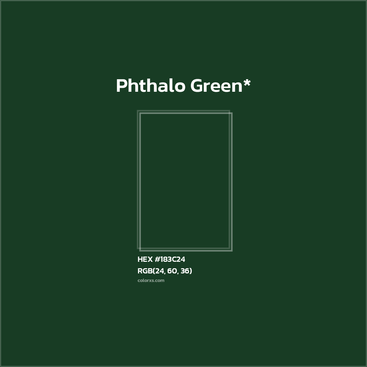 HEX #183C24 Color Name, Color Code, Palettes, Similar Paints, Images