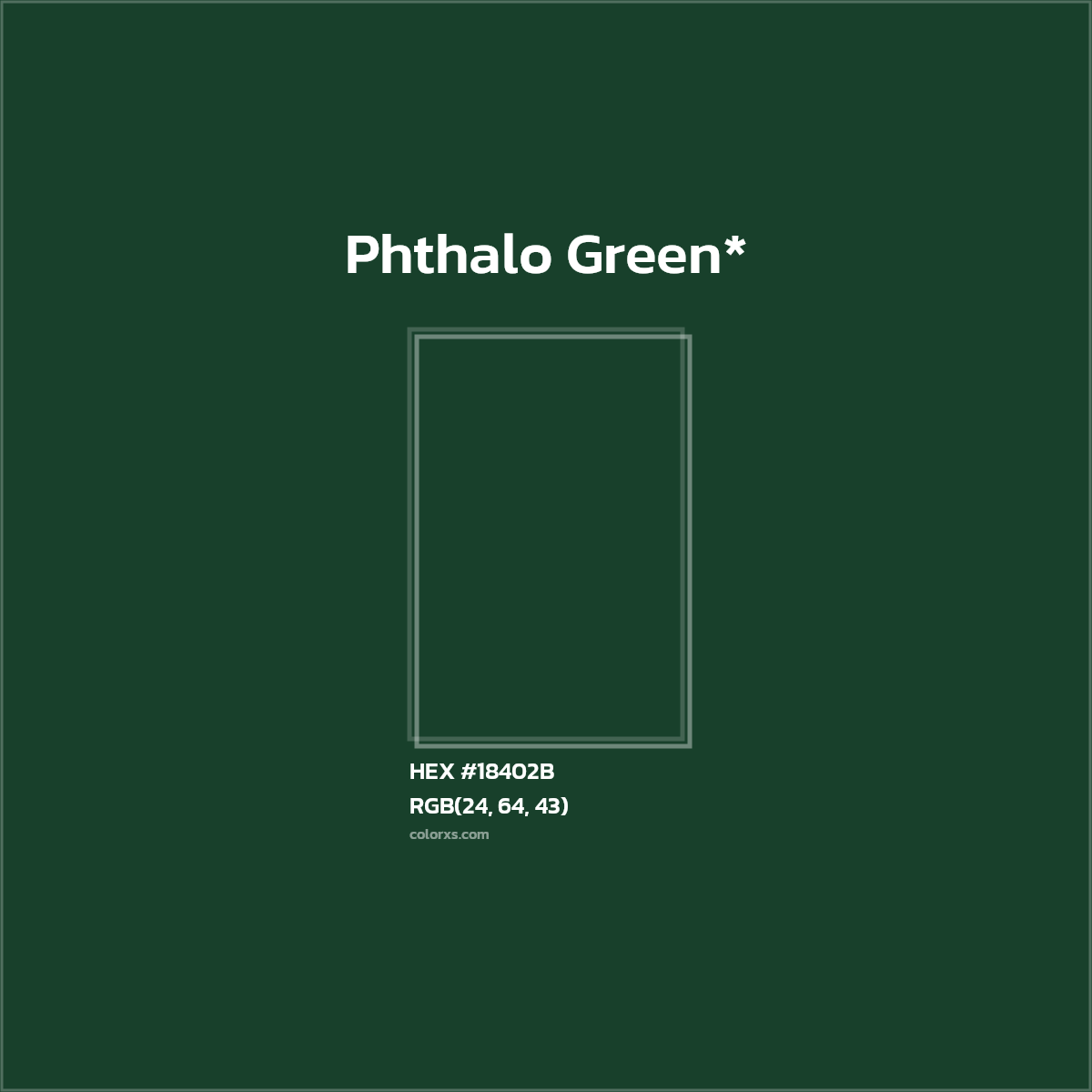 HEX #18402B Color Name, Color Code, Palettes, Similar Paints, Images