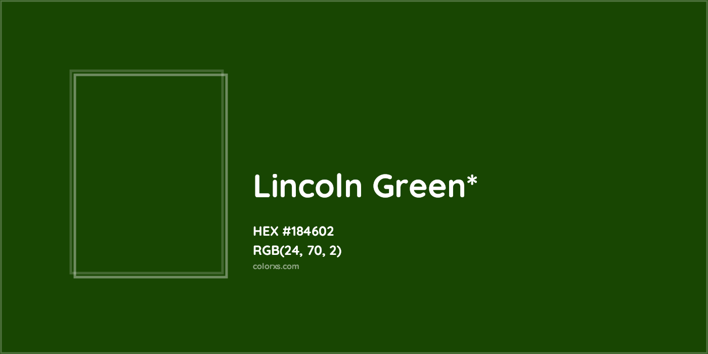 HEX #184602 Color Name, Color Code, Palettes, Similar Paints, Images