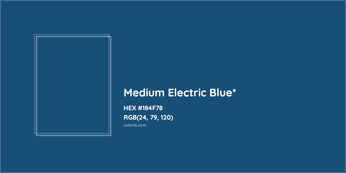 HEX #184F78 Color Name, Color Code, Palettes, Similar Paints, Images