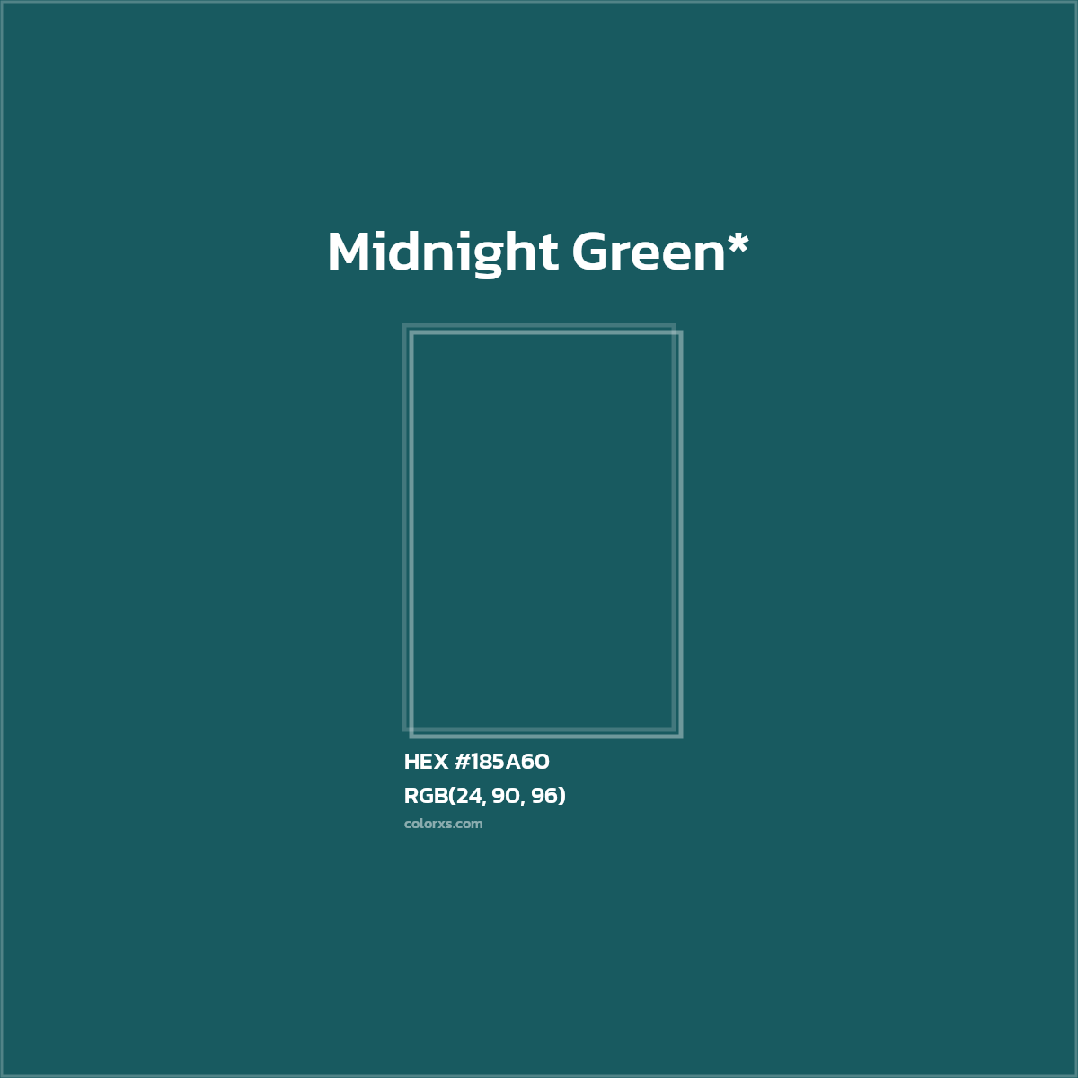 HEX #185A60 Color Name, Color Code, Palettes, Similar Paints, Images