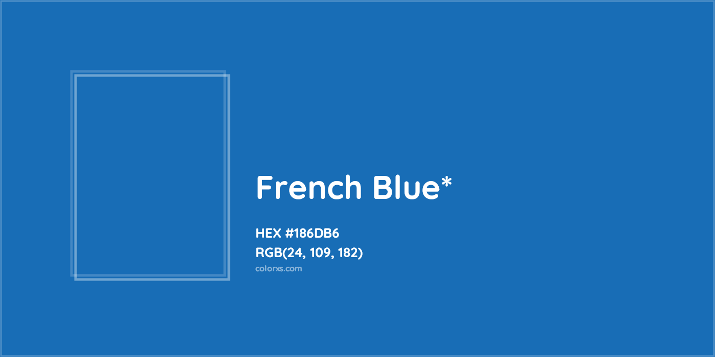 HEX #186DB6 Color Name, Color Code, Palettes, Similar Paints, Images