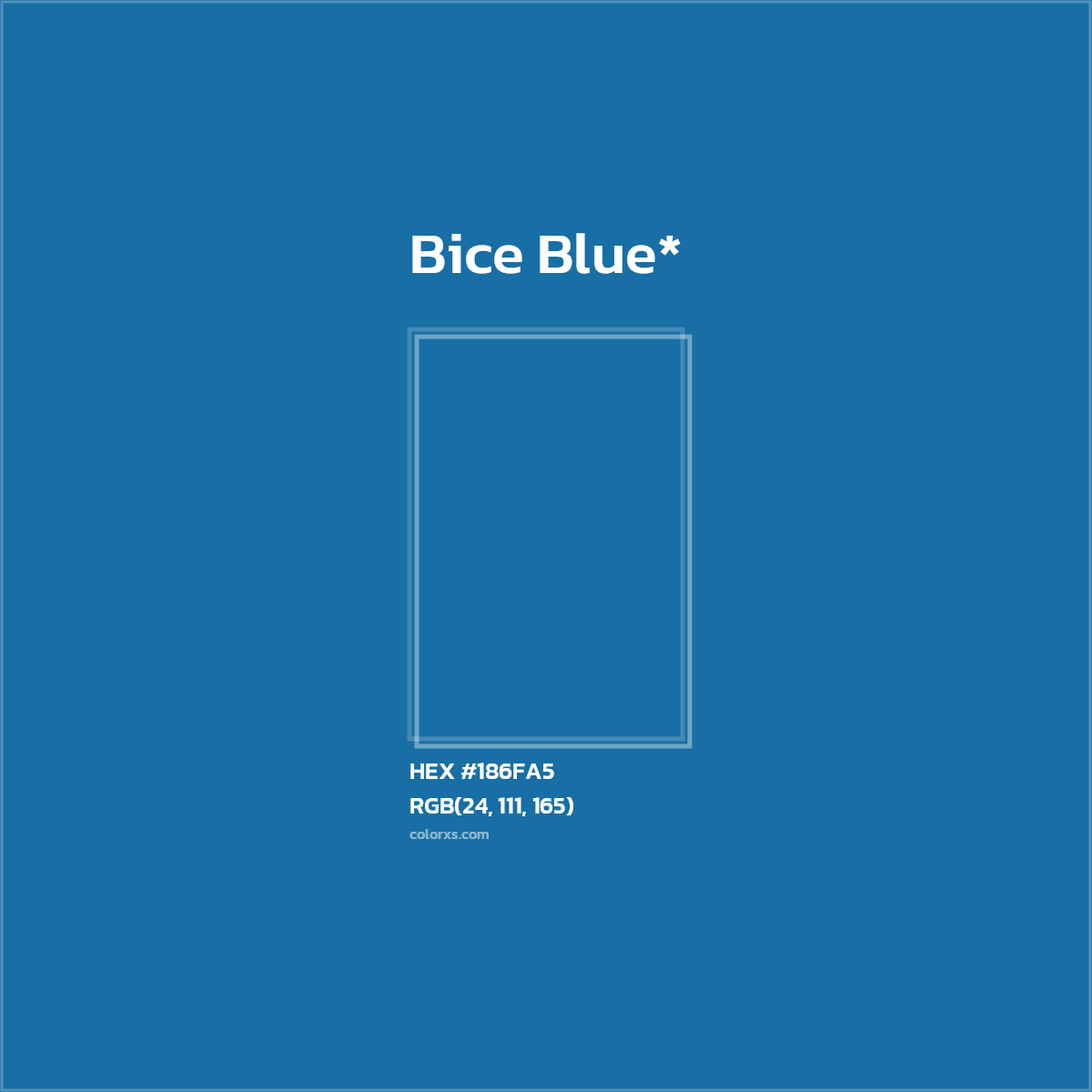HEX #186FA5 Color Name, Color Code, Palettes, Similar Paints, Images
