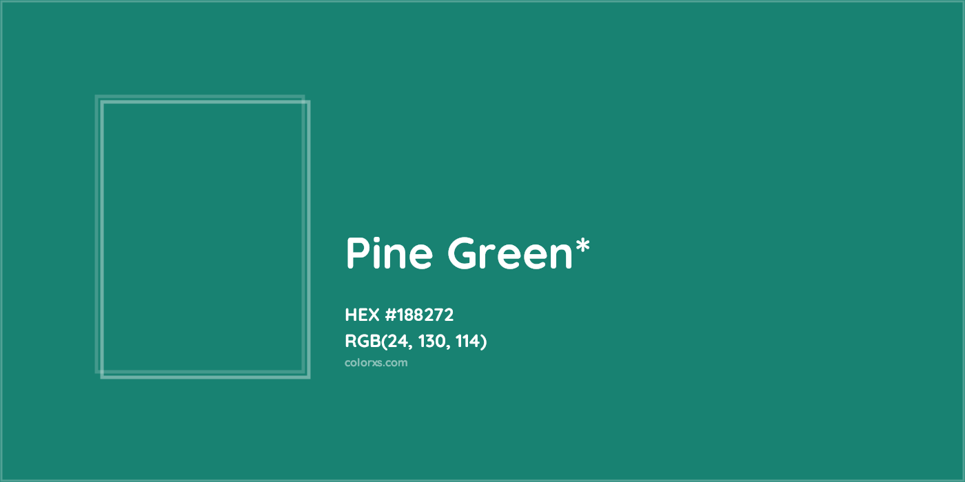 HEX #188272 Color Name, Color Code, Palettes, Similar Paints, Images