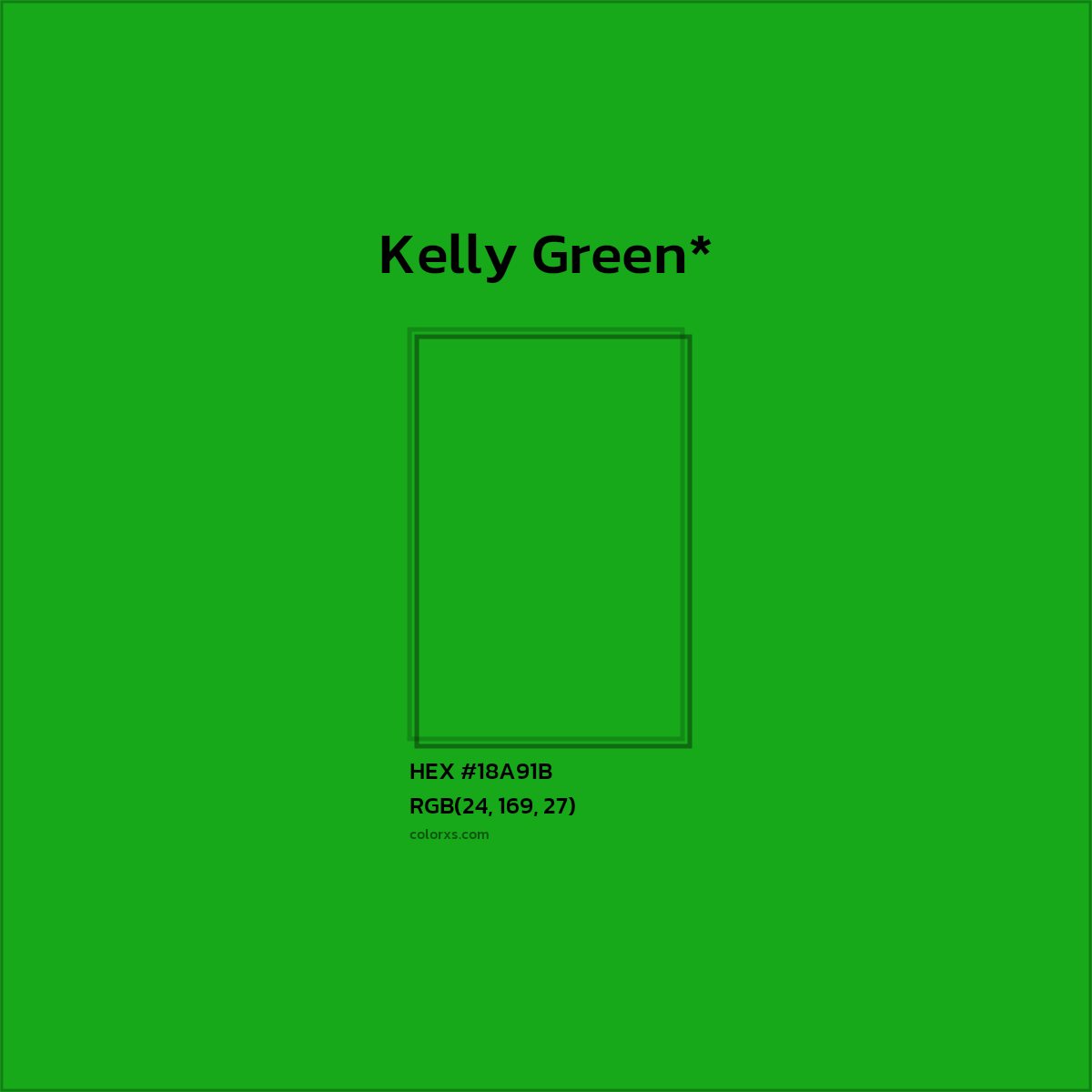 HEX #18A91B Color Name, Color Code, Palettes, Similar Paints, Images