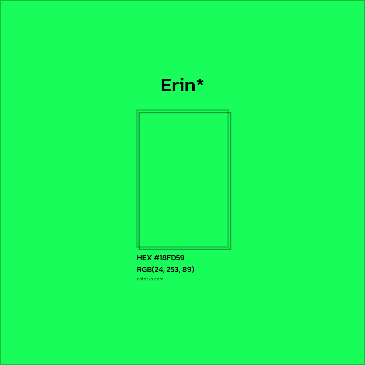 HEX #18FD59 Color Name, Color Code, Palettes, Similar Paints, Images