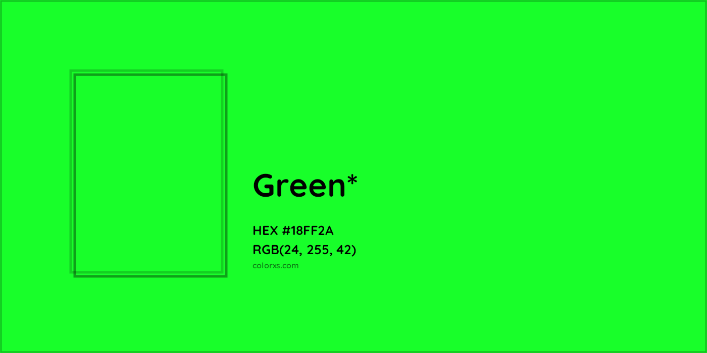 HEX #18FF2A Color Name, Color Code, Palettes, Similar Paints, Images
