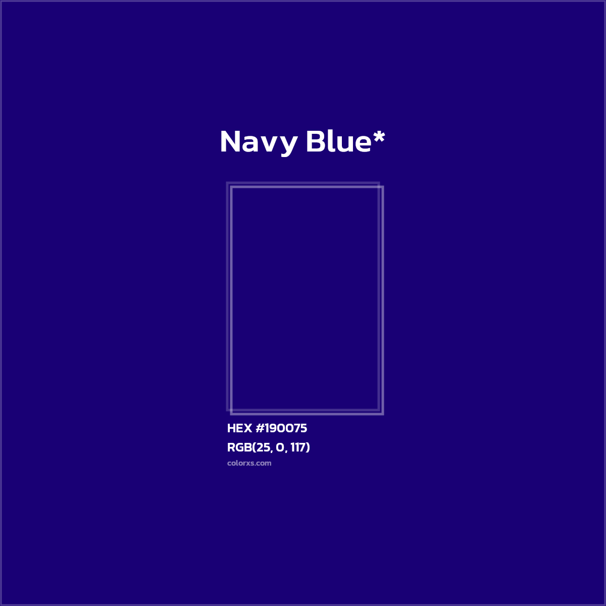 HEX #190075 Color Name, Color Code, Palettes, Similar Paints, Images