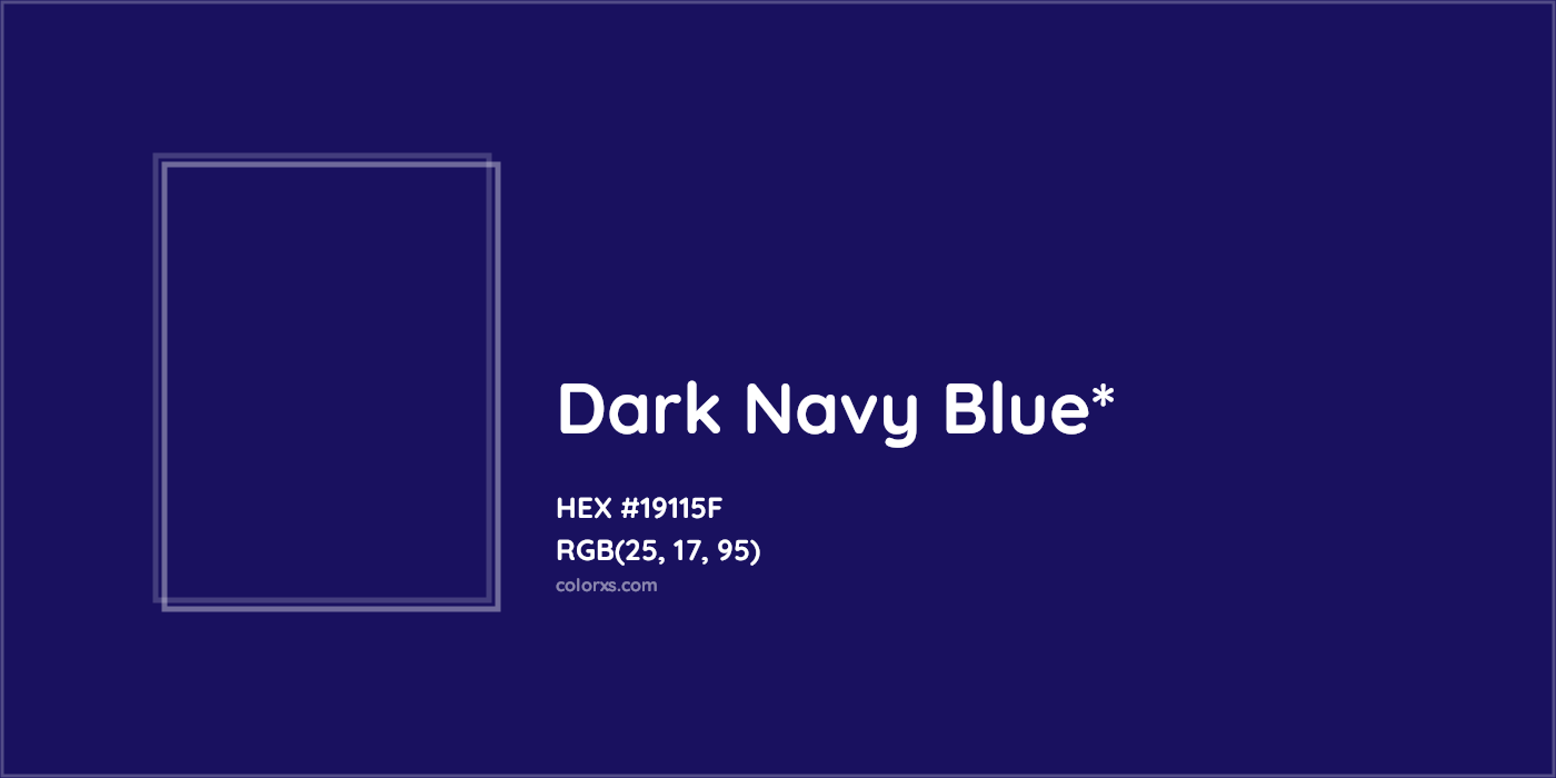 HEX #19115F Color Name, Color Code, Palettes, Similar Paints, Images