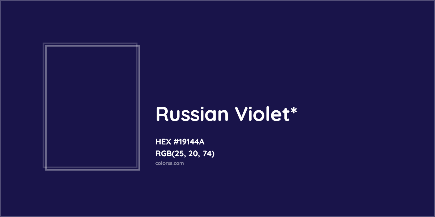 HEX #19144A Color Name, Color Code, Palettes, Similar Paints, Images