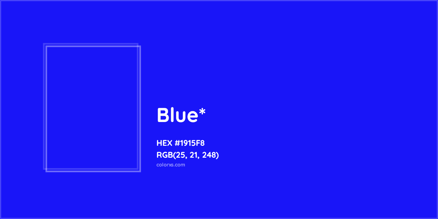 HEX #1915F8 Color Name, Color Code, Palettes, Similar Paints, Images