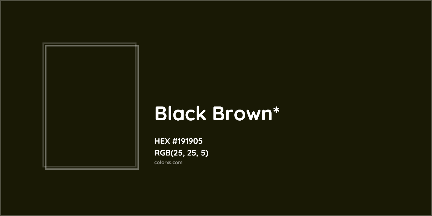 HEX #191905 Color Name, Color Code, Palettes, Similar Paints, Images