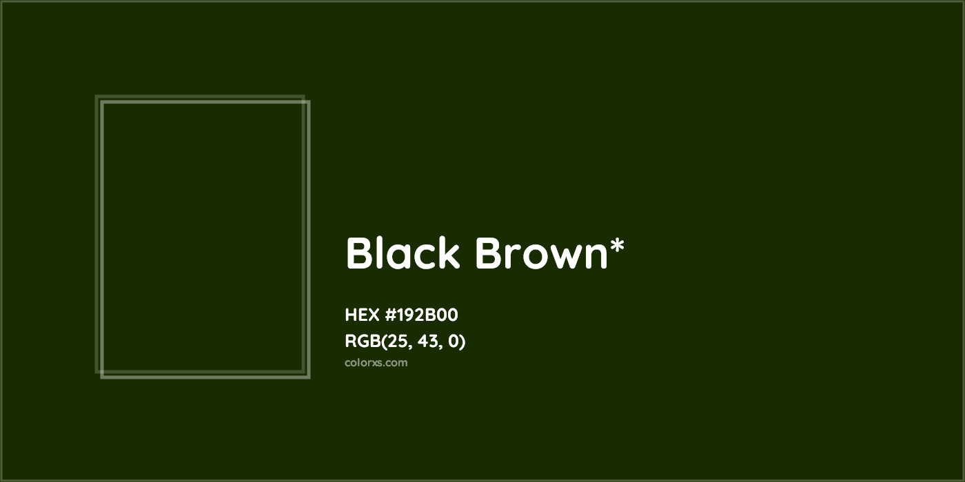HEX #192B00 Color Name, Color Code, Palettes, Similar Paints, Images