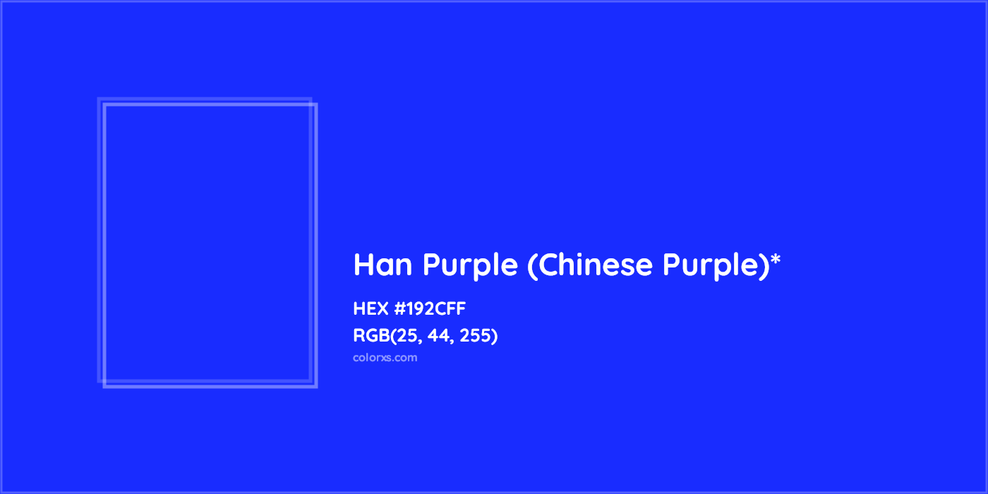 HEX #192CFF Color Name, Color Code, Palettes, Similar Paints, Images