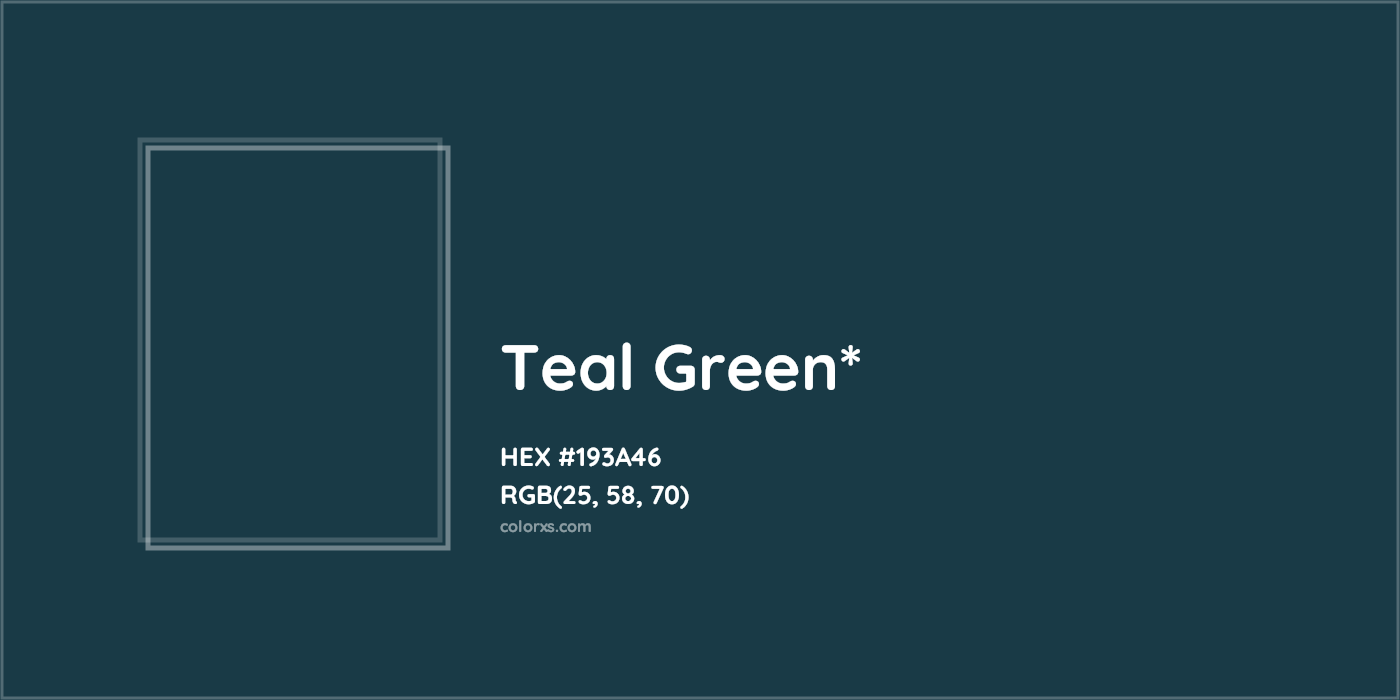 HEX #193A46 Color Name, Color Code, Palettes, Similar Paints, Images